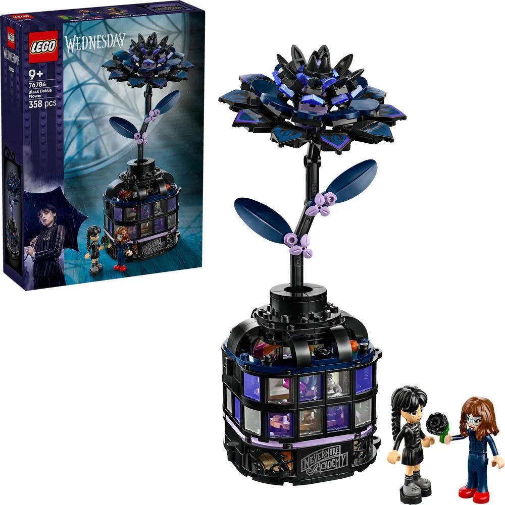 LEGO 76784 Wednesday Schwarze Dahlie