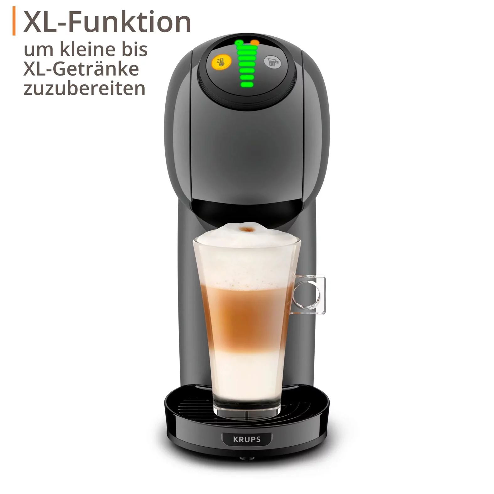 KRUPS NESCAFÉ® Dolce Gusto® KP243B  Kapselmaschine GENIO S - Anthrazit