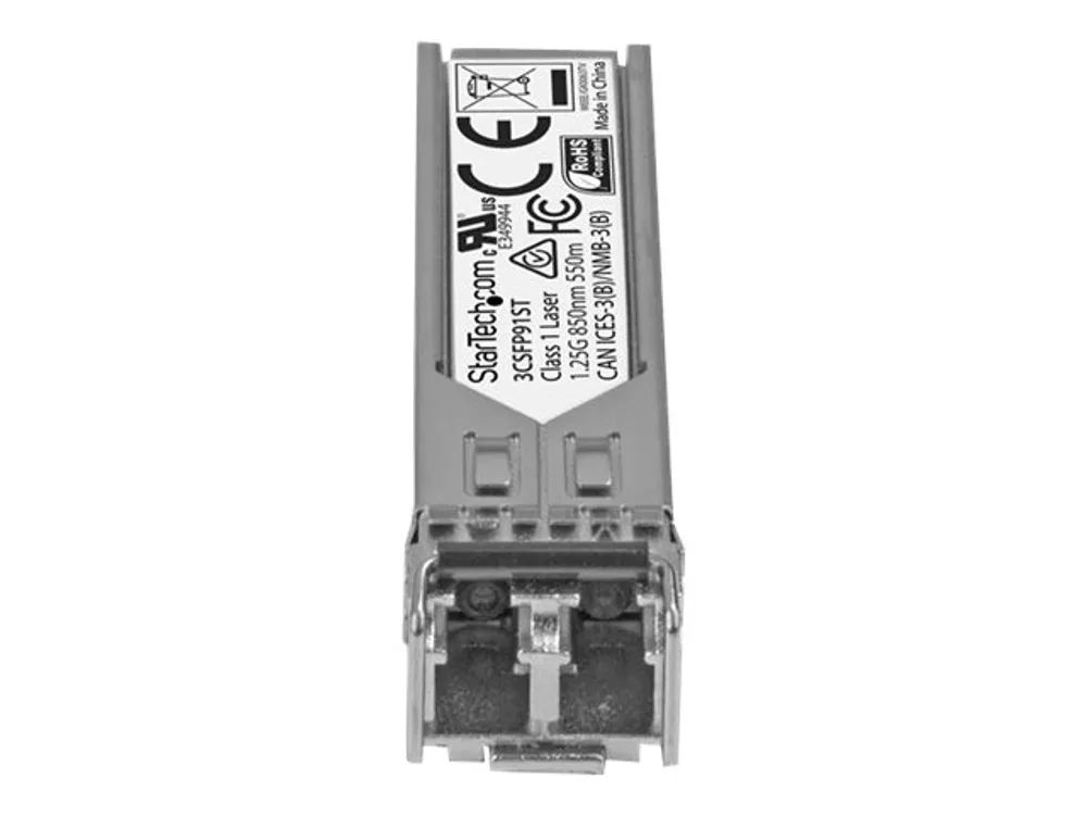 StarTech.com HP 3CSFP91 kompatibel SFP - Gigabit Fiber 1000Base-SX SFP Transceiver Module - MM LC - 550m - 850nm - SFP (Mini-GBIC)-