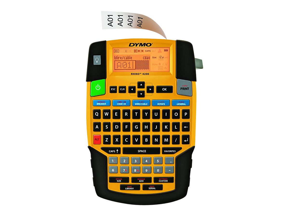 Dymo Rhino 4200 - Beschriftungsgerät - s/w - Thermotransfer - Rolle (1,9 cm)