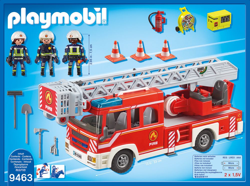 Playmobil Feuerwehr-Leiterfahrzeug