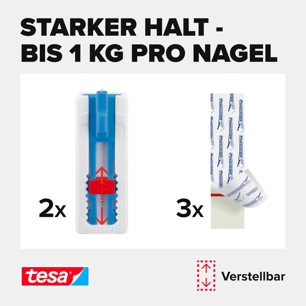 Tesa Klebenagel Leinwand für Tapeten & Putz 1kg