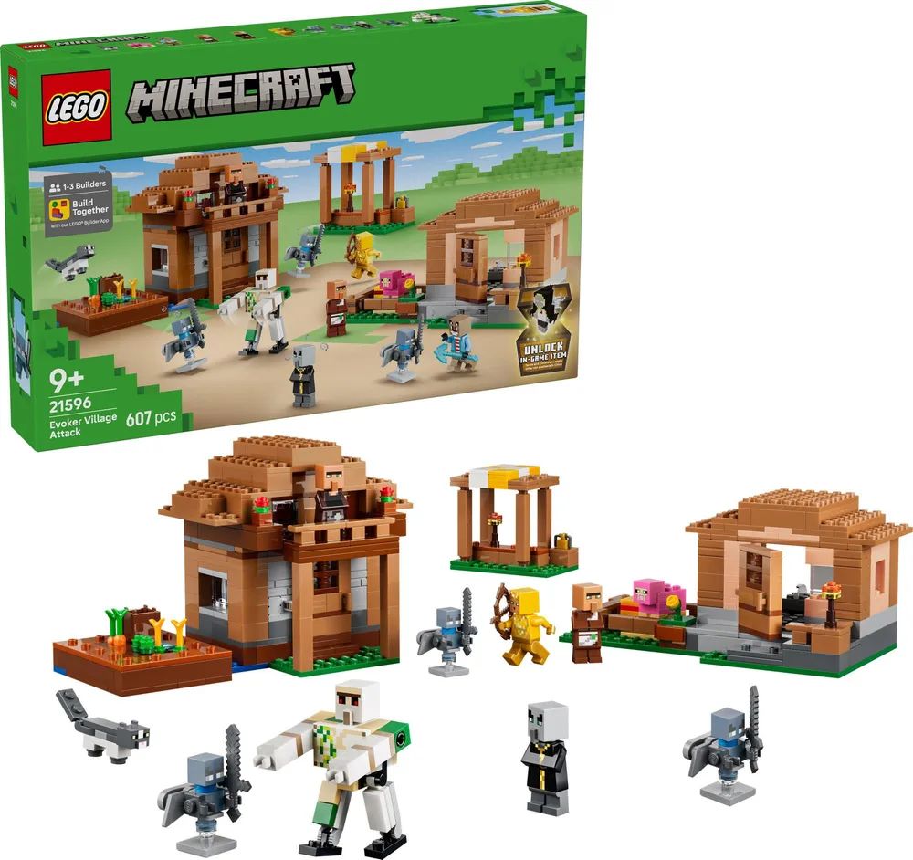 LEGO 21596 Minecraft Angriff des Magiers auf das Dorf