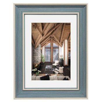 Hama Kunststoffrahmen "Rustic", Grau-Blau, 20 x 30 cm