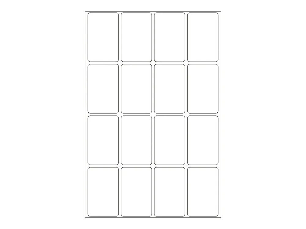 HERMA Movables - Papier - selbstklebend - weiß - 25 x 40 mm 512 Etikett(en) (32 Bogen x 16)