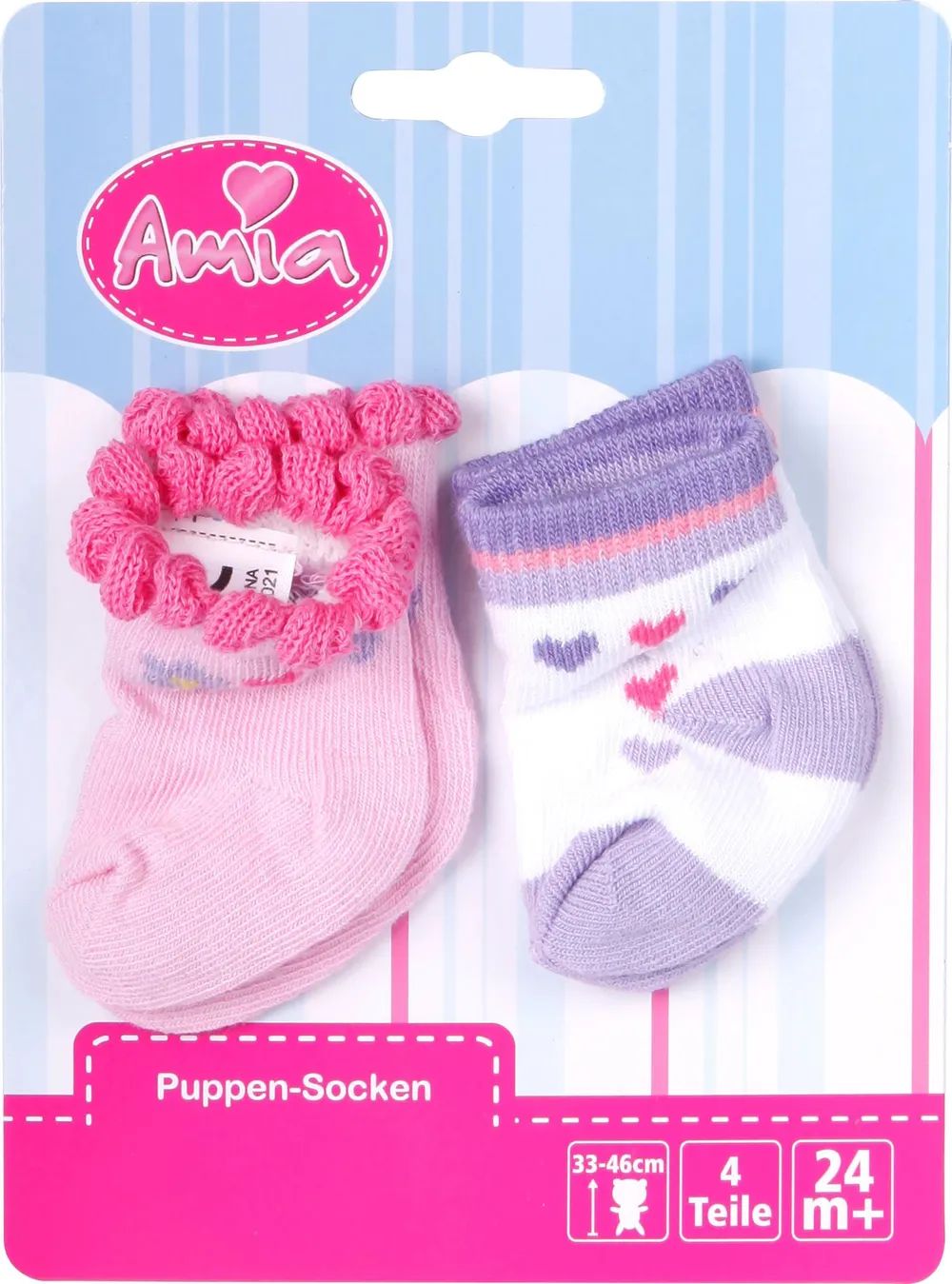 VEDES Großhandel GmbH - Ware AM Puppen-Söckchen 28-33cm, 2 Paar