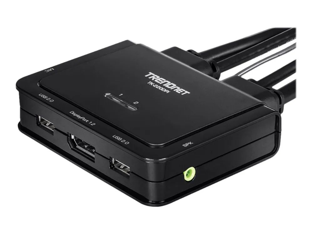 TRENDnet TK 220DPI - KVM-/Audio-Switch - 2 x KVM/Audio