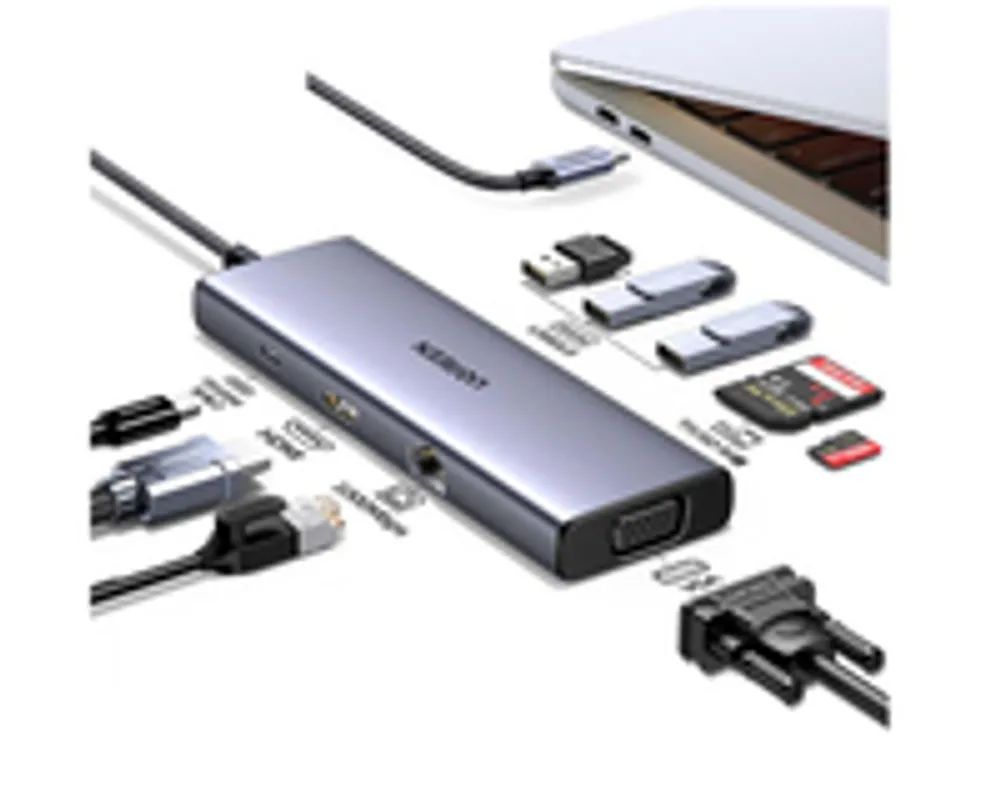 Ugreen Revodok USB-C 6-in-1 Hub met 4K HDMI USB Typ-C 10000 Mbit/s 15600