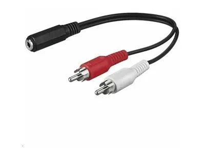 MicroConnect Audio-Adapter - RCA x 2 männlich