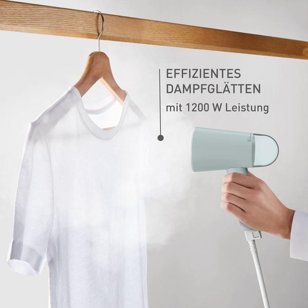 Tefal DT1034 Dampfbürste Origin Travel inkl. Zubehör - Weiß/Eukalyptus