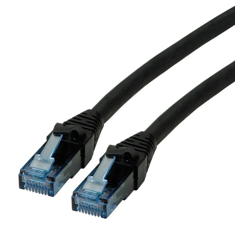 ROLINE Patchkabel Cat.6A UTP, Component Level, LSOH, schwarz, 0,5 m