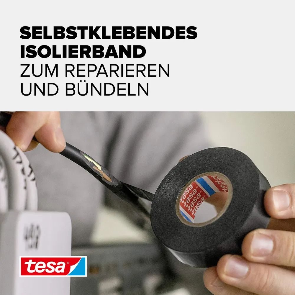 Tesa Isolierband - 15 mm x 10 m - Weiß
