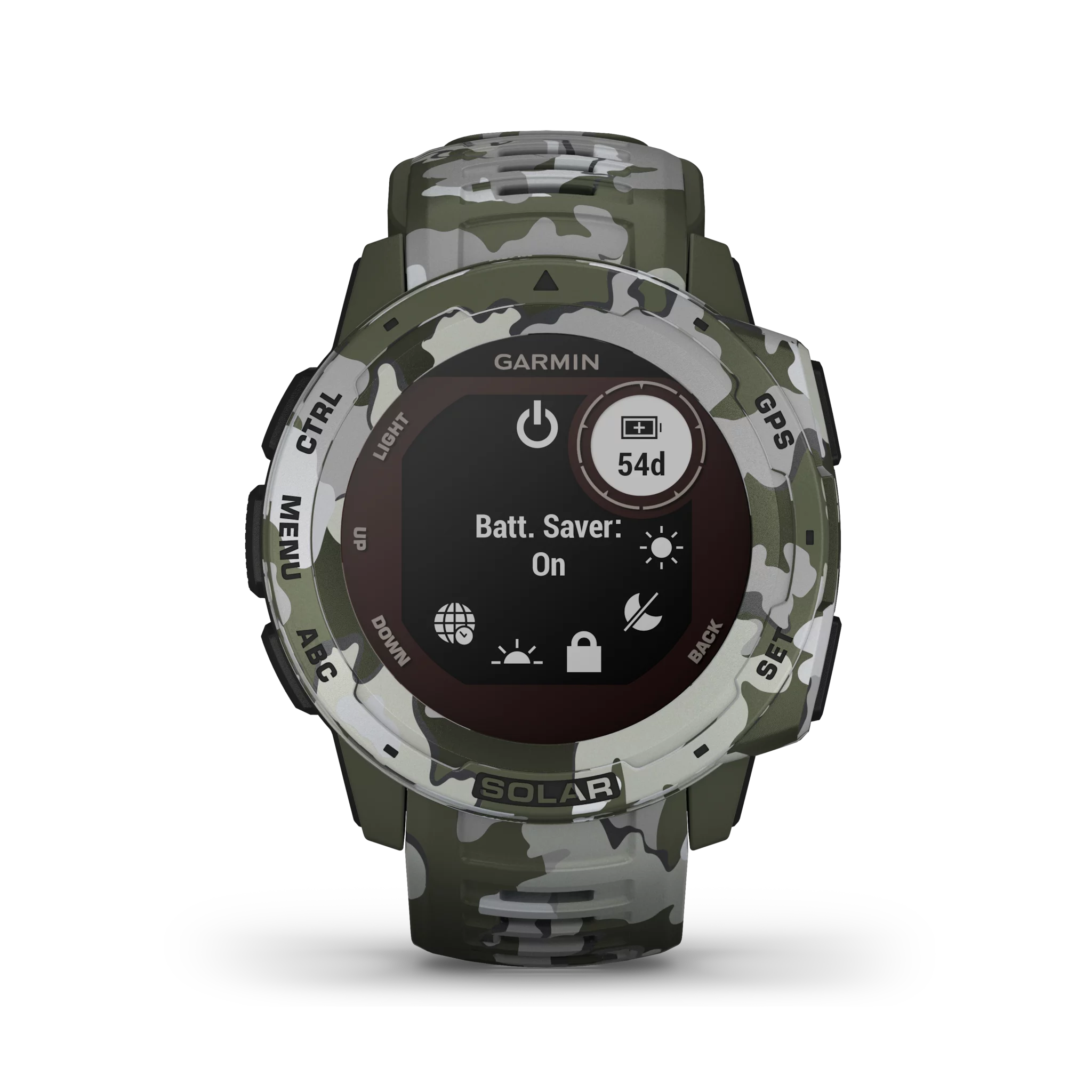 Garmin Instinct Solar – Camo, Grün