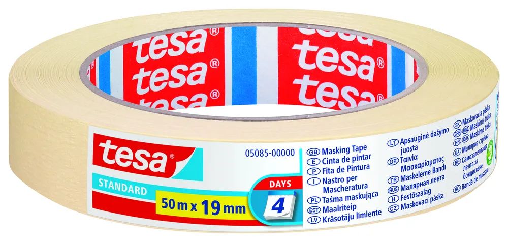 tesa® Malerband Standard 50 m x 19 mm Beige