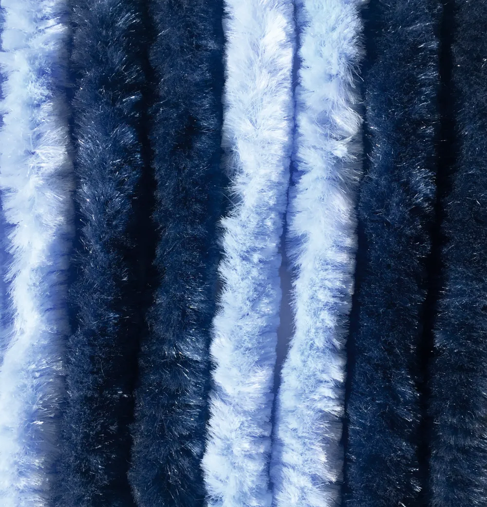 Arisol Flauschvorhang 56 x 185 cm hblau-dblau