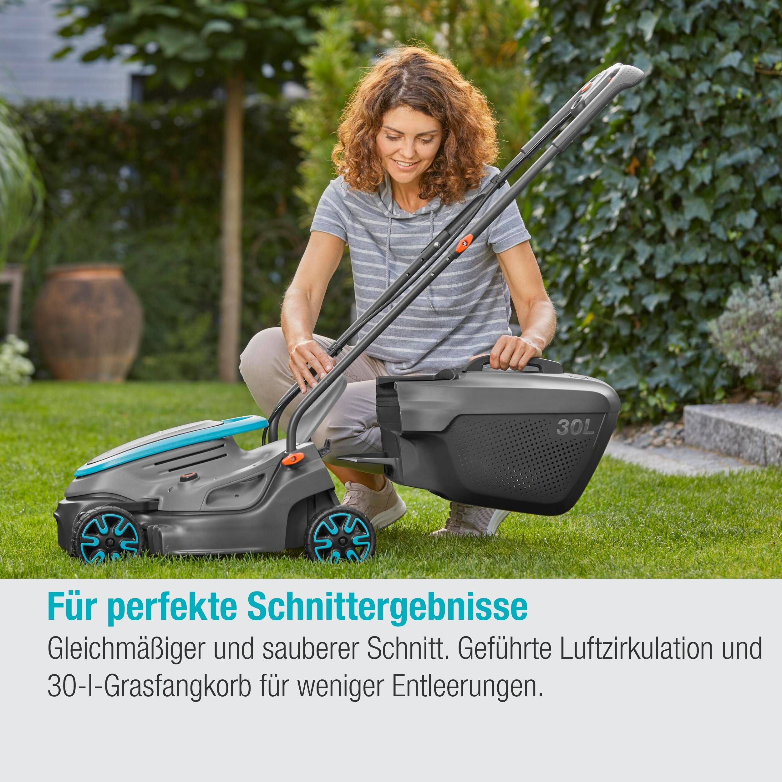 Gardena Akku-Rasenmäher PowerMax 32/18V P4A Ready-To-Use Set