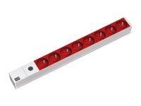 Bachmann Protection - Steckdosenleiste (Rack - einbaufähig) - Eingabe, Eingang IEC 60320 C14 - Ausgangsanschlüsse: 8 (CEE 7/5)
