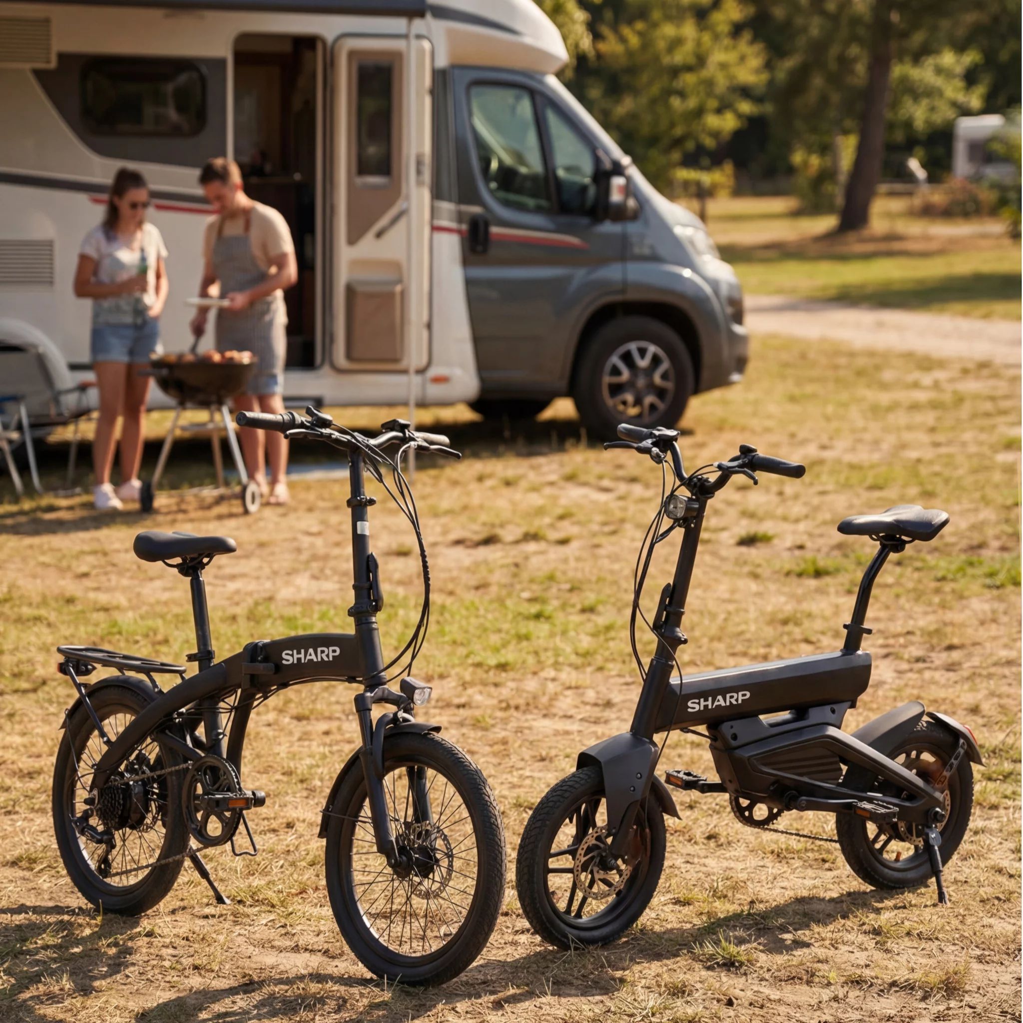 Sharp BK-AD04-EB Micro Mobility Electric Bike - schwarz