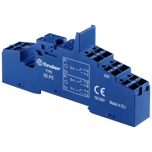 Finder FASSUNG PUSH-IN ANSCHL. BLAU / FINDER 95.P5