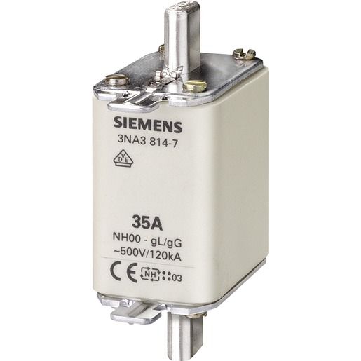 Siemens NH-SICH. 500V G.00 35A / SIEMEN 3NA3814-7