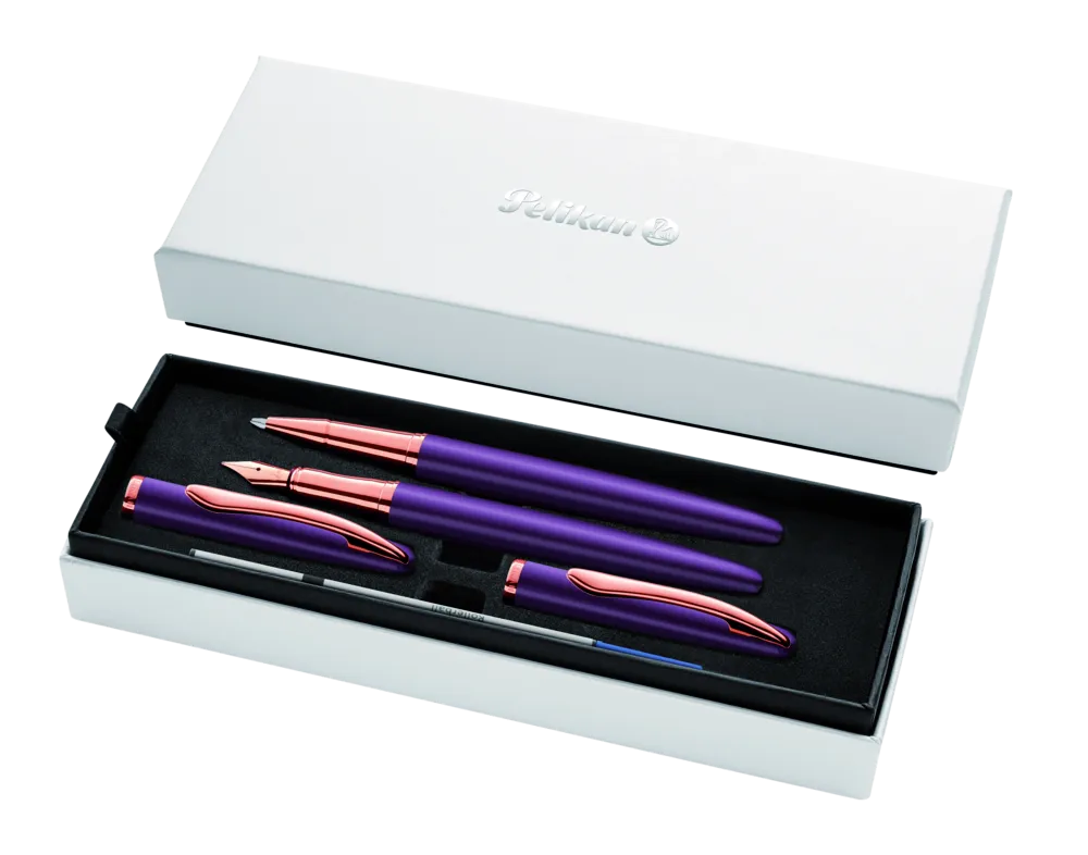 Pelikan Füllhalter & Roller Jazz® Noble Elegance im Set, Viola