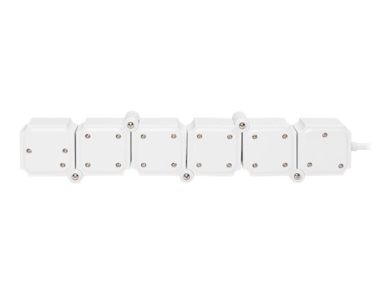DIGITUS DA-70620 - Steckdosenleiste - Wechselstrom 250 V - 3680 Watt - Eingabe, Eingang Stromversorgung - Ausgangsanschlüsse: 4 (4 x Spannung, 2 x USB)