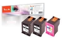 Peach PI300-658 - Tinte auf Pigmentbasis - Schwarz - Cyan - Magenta - Gelb - HP - Multi pack - HP DeskJet 1110 HP DeskJet 1112 HP DeskJet 2100 Series HP DeskJet 2130 HP DeskJet 2132 HP DeskJet... - 3 Stück(e)