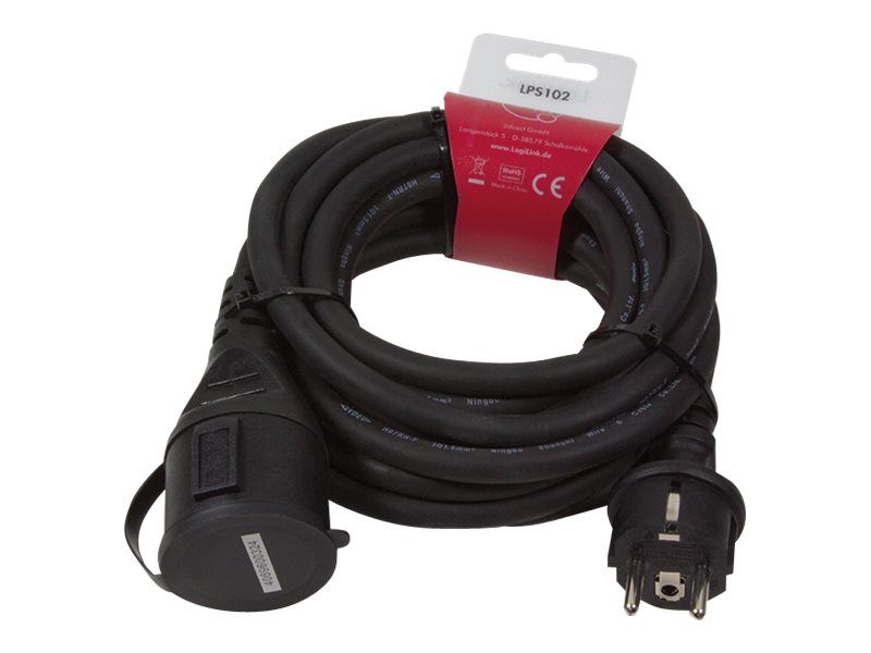 LogiLink Spannungsversorgungs-Verlängerungskabel - power CEE 7/7 (W)
