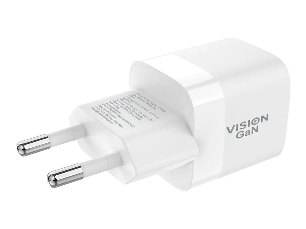 TECH DATA Vision - Netzteil - 30 Watt - 3 A - QC 3.0 - 2 Ausgabeanschlussstellen (USB-C, USB)