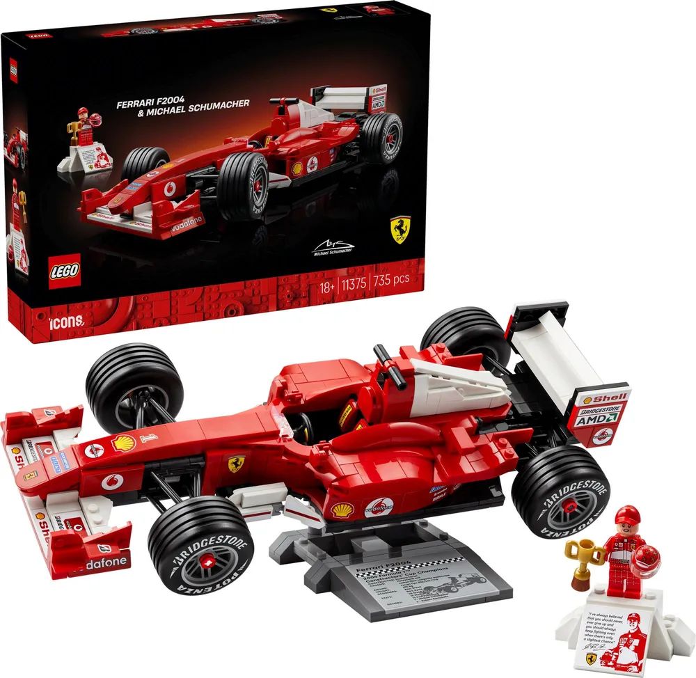 LEGO 11375 Icons Ferrari F2004 und Michael Schumacher