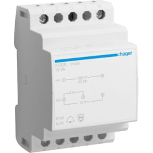 Hager KLINGELTRAFO 2A 230V/8-12V / HAGER ST 305 ST305