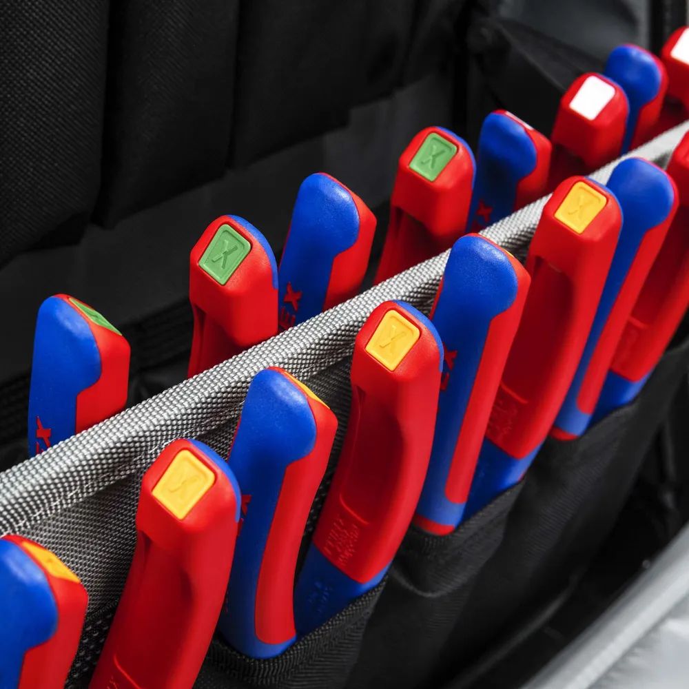 KNIPEX ColorCode Clips grau (10 Stück) 21 mm