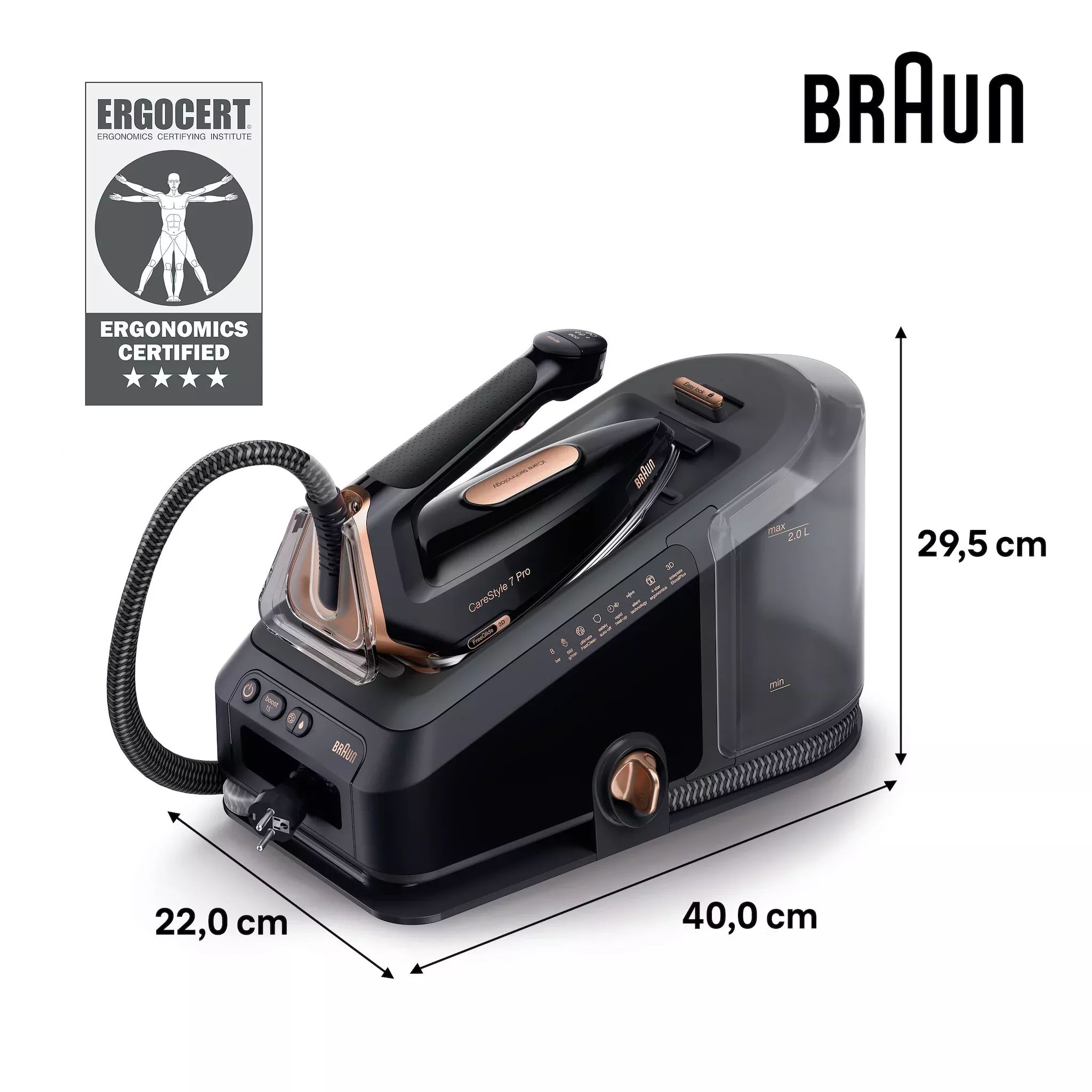 Braun Dampfbügelstation CareStyle 7 Pro IS 7286 BK