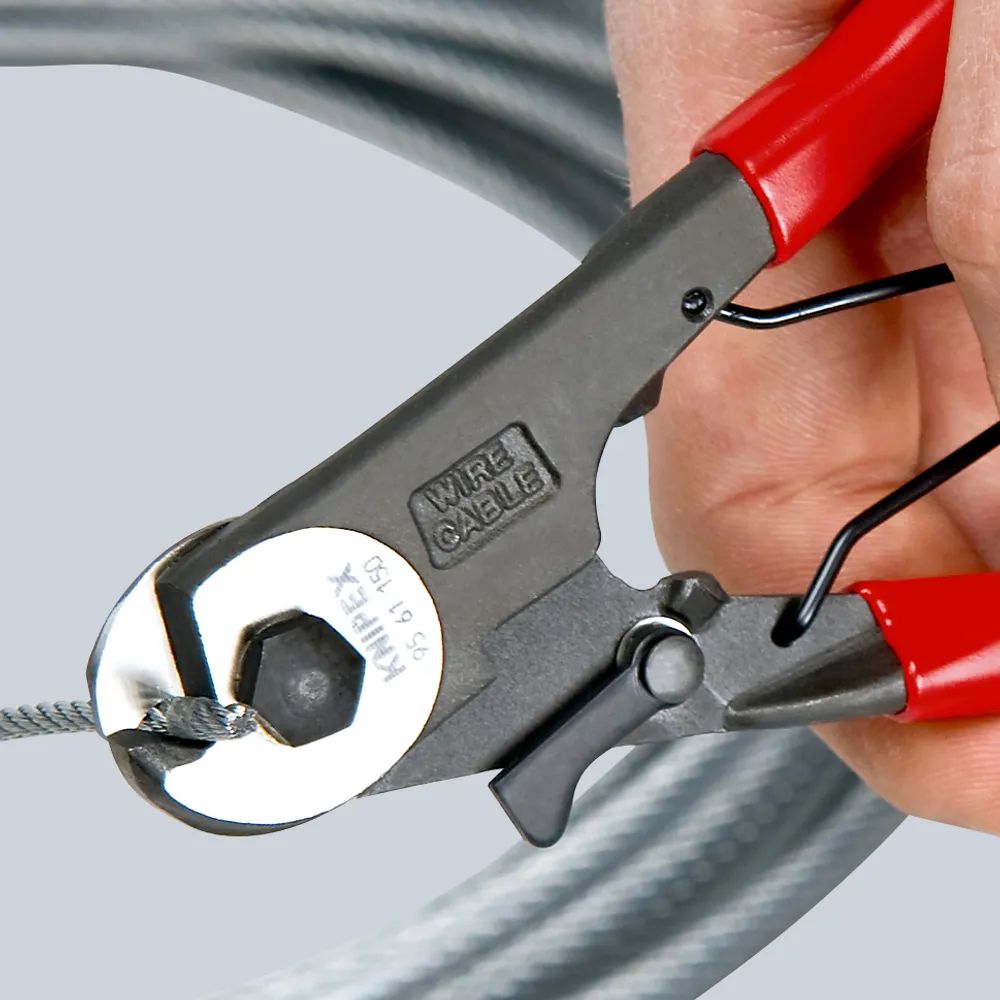 KNIPEX Bowdenzugschneider mit Kunststoff überzogen schwarz atramentiert 150 mm
