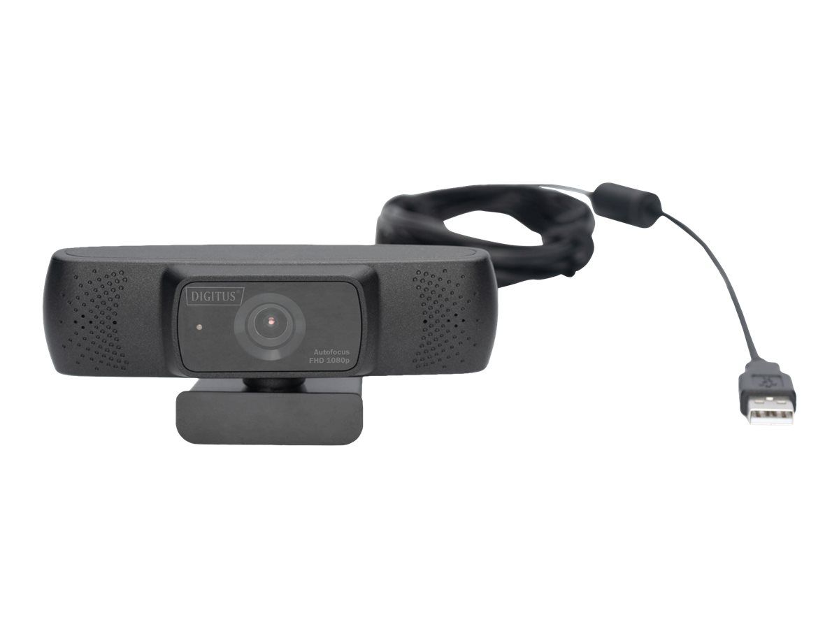 DIGITUS Full HD Webcam 1080p mit Autofokus, Weitwinkel | 656623613