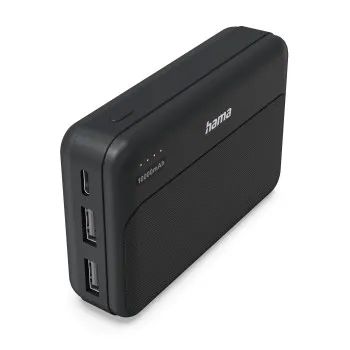 Hama Power Pack "Pocket 10", 10000mAh, Ausgänge: 2x USB-A, Anthrazit