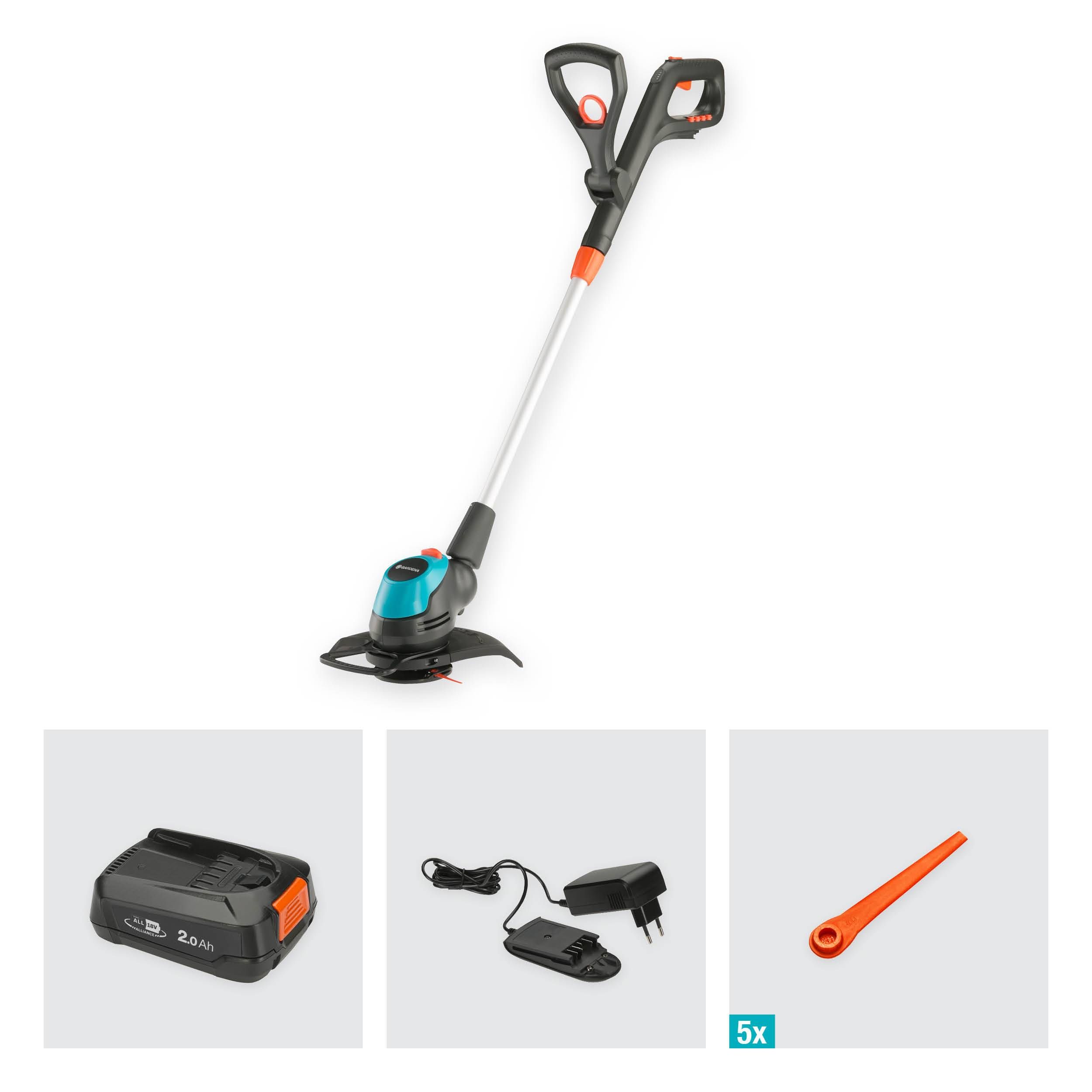 Gardena Akku-Trimmer EasyCut 23/18V P4A Ready-To-Use Set