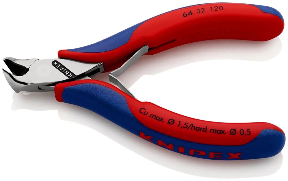 KNIPEX Elektronik-Vornschneider mit Mehrkomponenten-Hüllen 120 mm