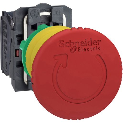 Schneider Electric NOT-AUS TASTER,D=40MM,RT DREHE / SCHN.E XB5AS8445