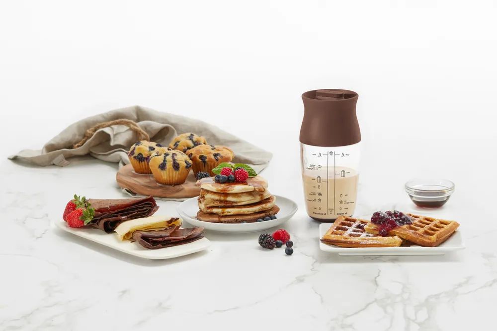 Lékué Pfannkuchenteig-Shaker - Brown