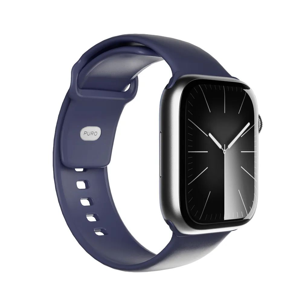 PURO ICON Band für Apple Watch 42/44/45/49mm, dunkelblau