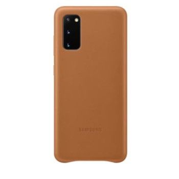 Samsung Leather-Cover "EF-VG980" für Galaxy S20, Braun
