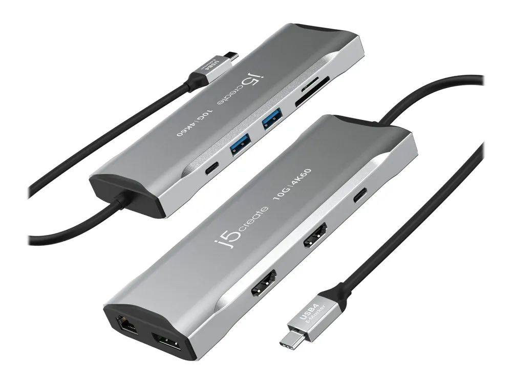 j5create JCD397-N - Mini-Dock - USB-C / USB4 / Thunderbolt 3 / Thunderbolt 4