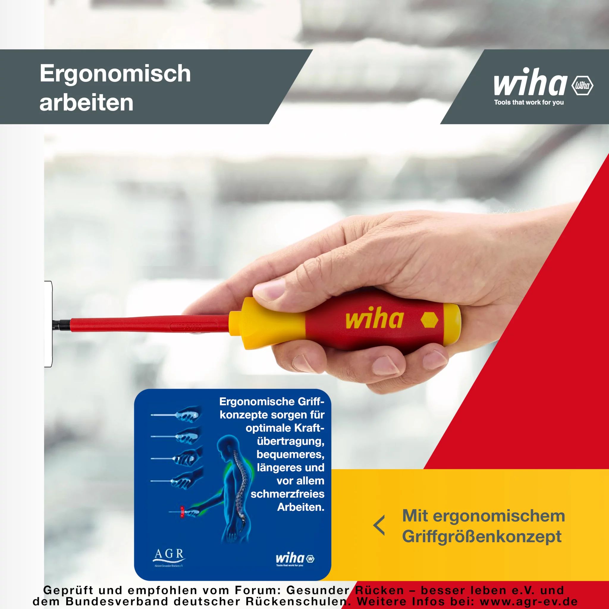 Wiha Schraubendreher Set SoftFinish® electric Schlitz, Phillips