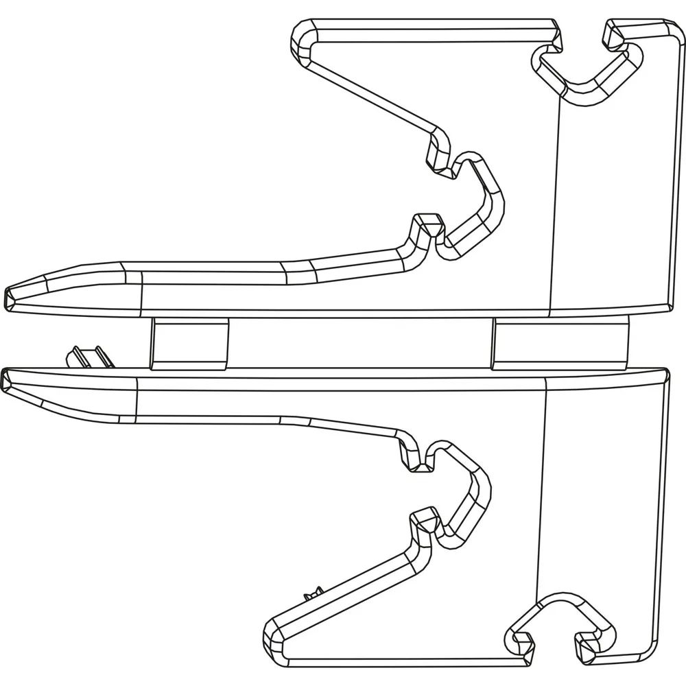 MACO HS Abdeckkappen-Set für Dichtungsschiene PVC links/rechts silber (367284)