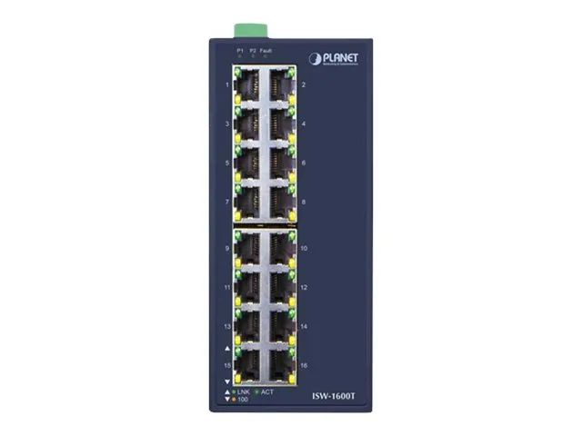 Planet ISW-1600T - Switch - unmanaged - 16 x 10/100