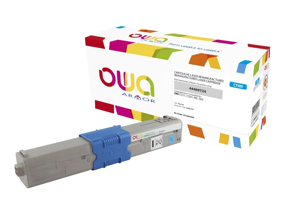Armor OWA - Cyan - kompatibel - Tonerpatrone (Alternative zu: OKI 44469724)