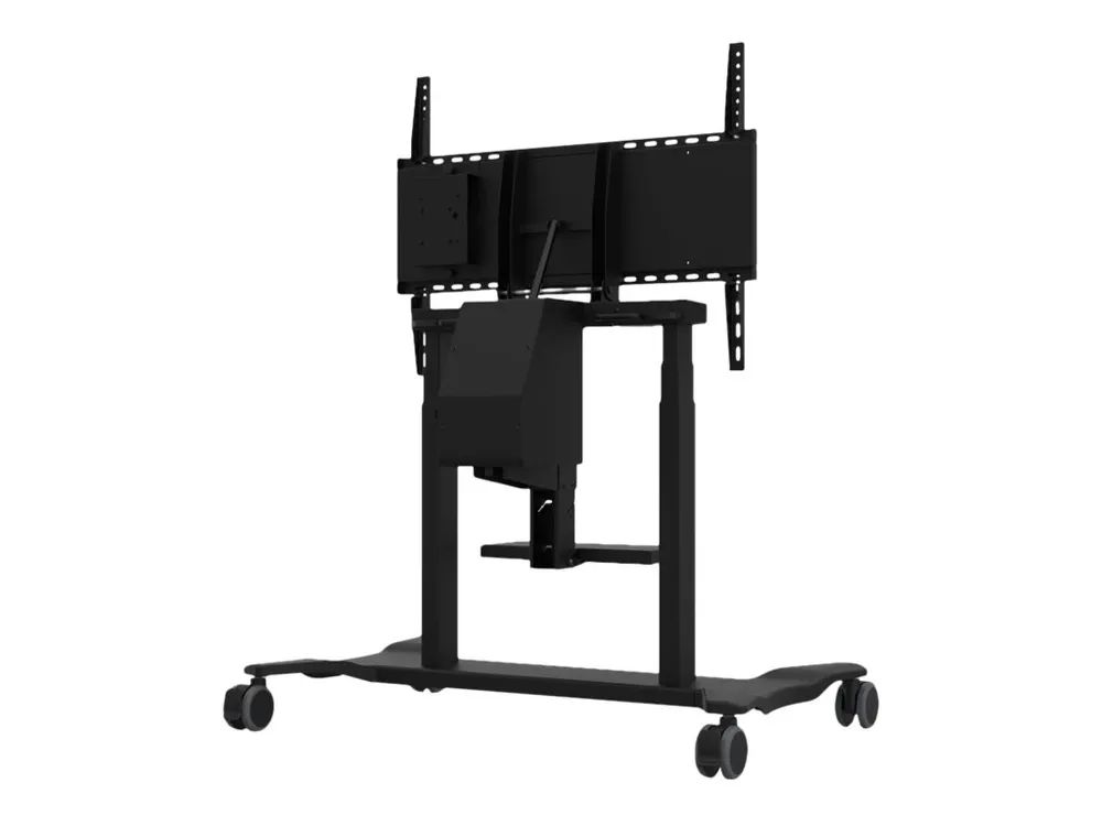 ViewSonic VB-STND-007 - Wagen - motorisiert - für Flachbildschirm - Kunststoff, Stahl, Aluminiumlegierung - Bildschirmgröße: 139.7-218.4 cm (55"-86")