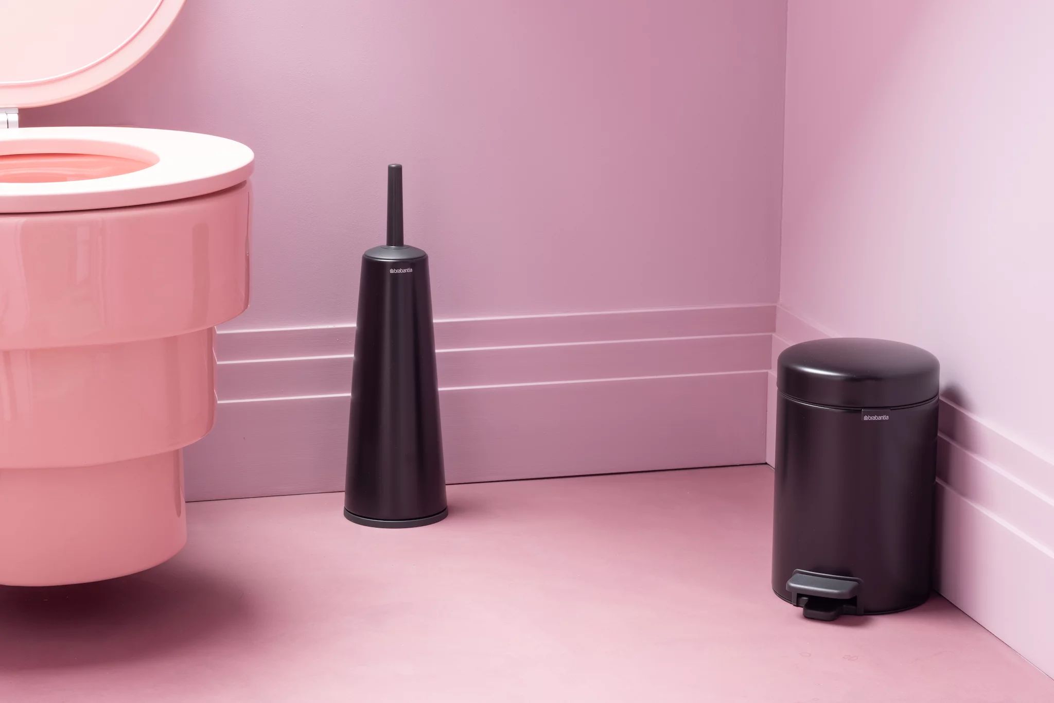 Brabantia newIcon Treteimer 3l mit Kunststoffeinsatz, Matt Black