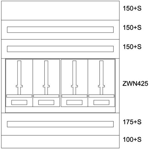 Eaton ZÄHLERVERTEILER-EINSATZ TIROL / EATON BPZ-MES-TN-1000/12-4 137837